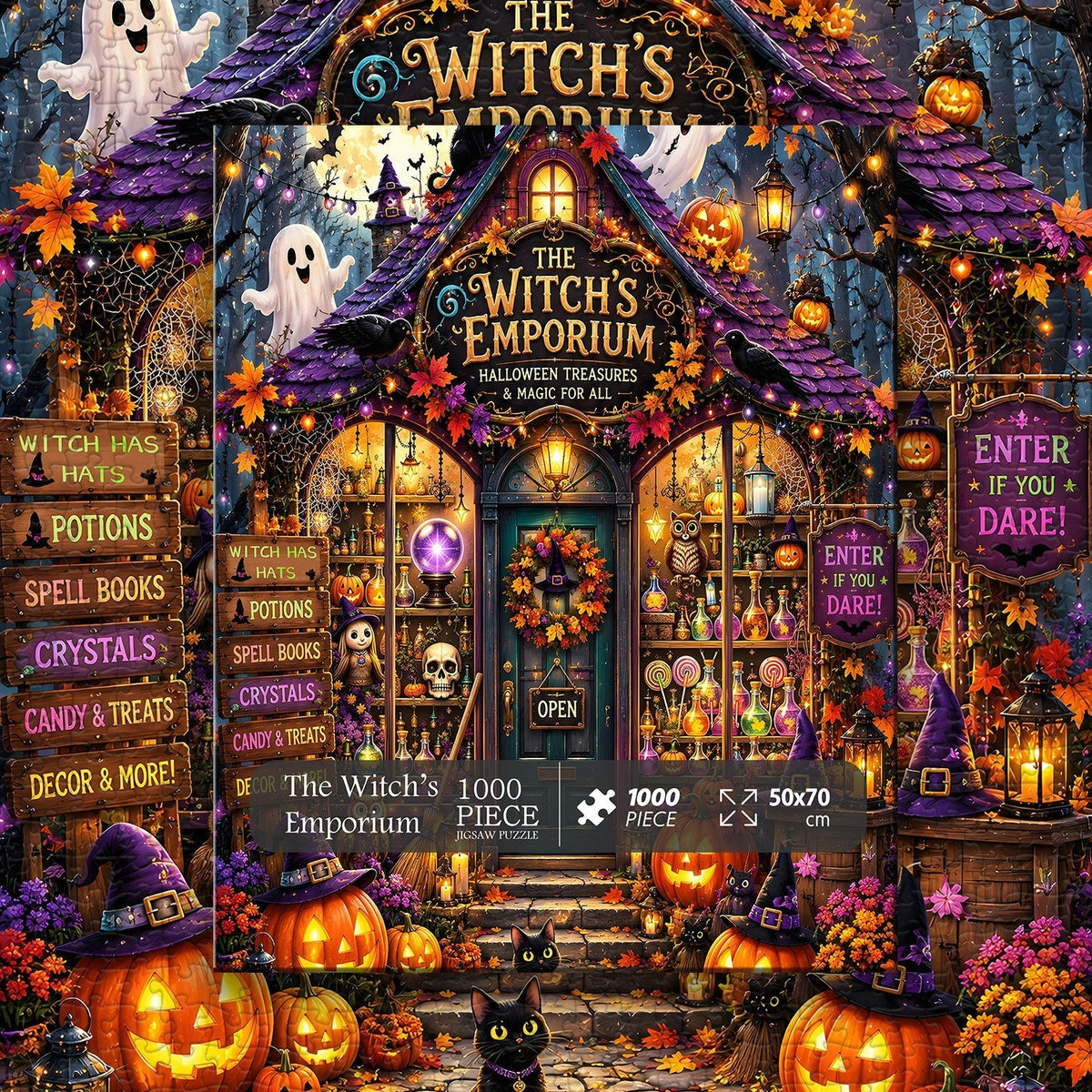 Create, Learn, and Enjoy Halloween Together with a Hands-On Puzzle Craft 🎃👨‍👩‍👧‍👦✨