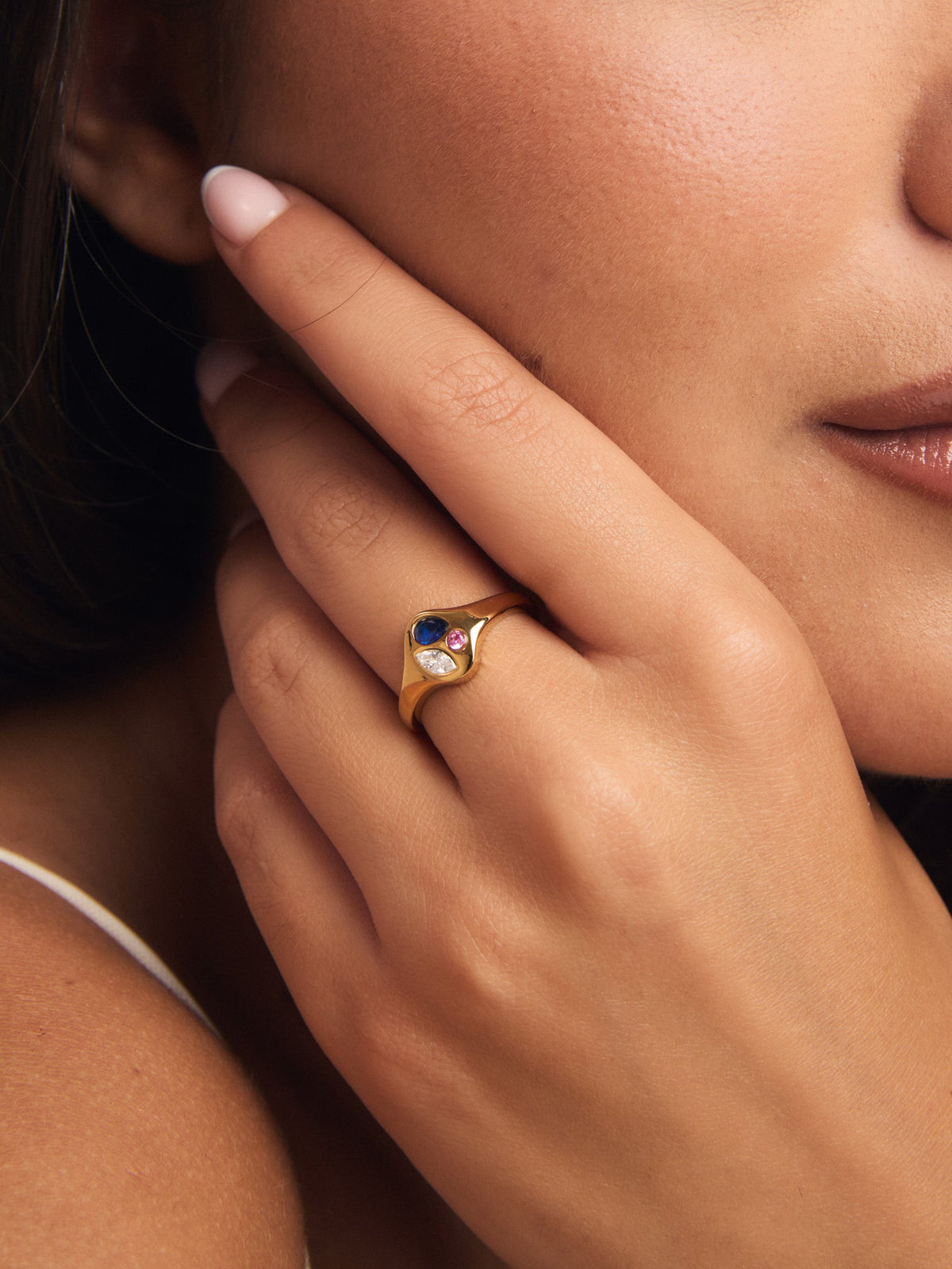 Birthstone Signet Ring