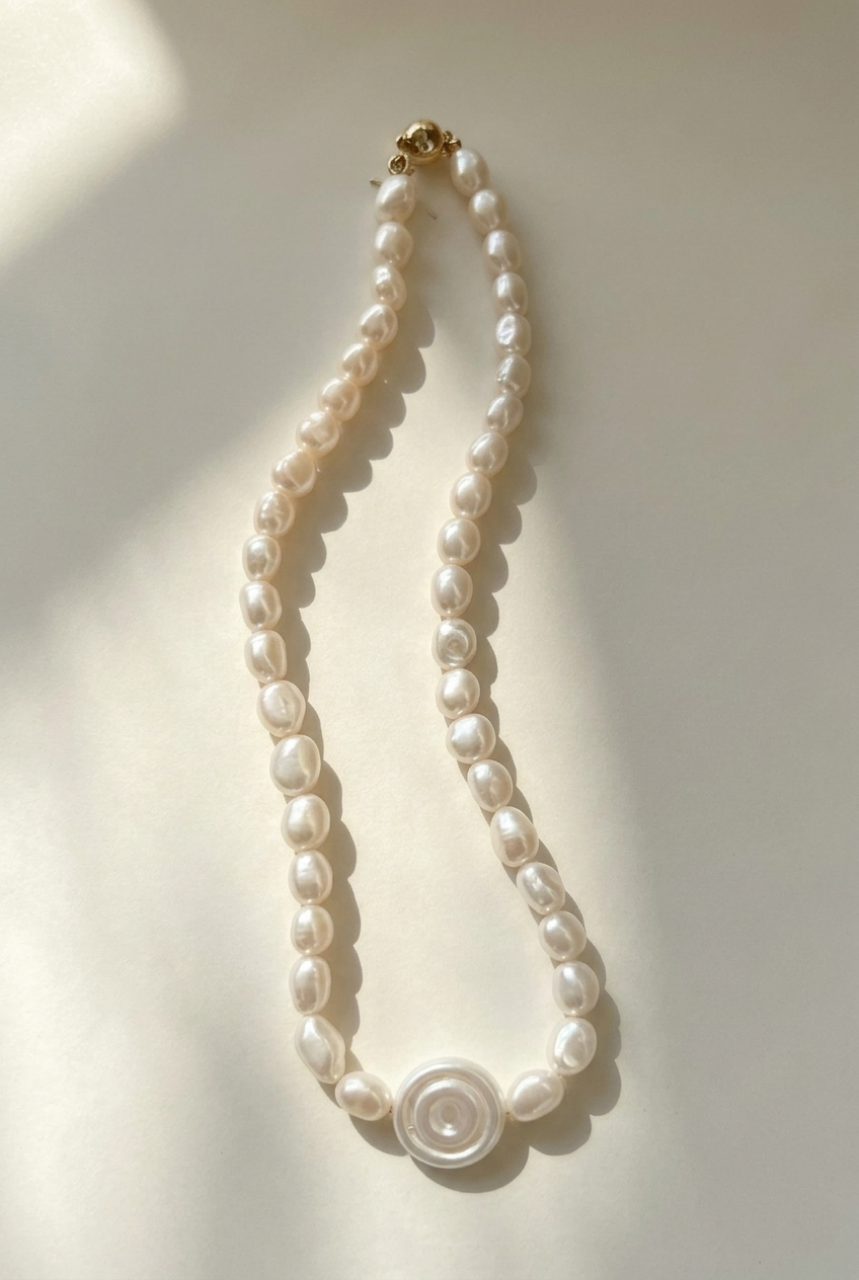 Vintage Roman Beaded Necklace (42cm)