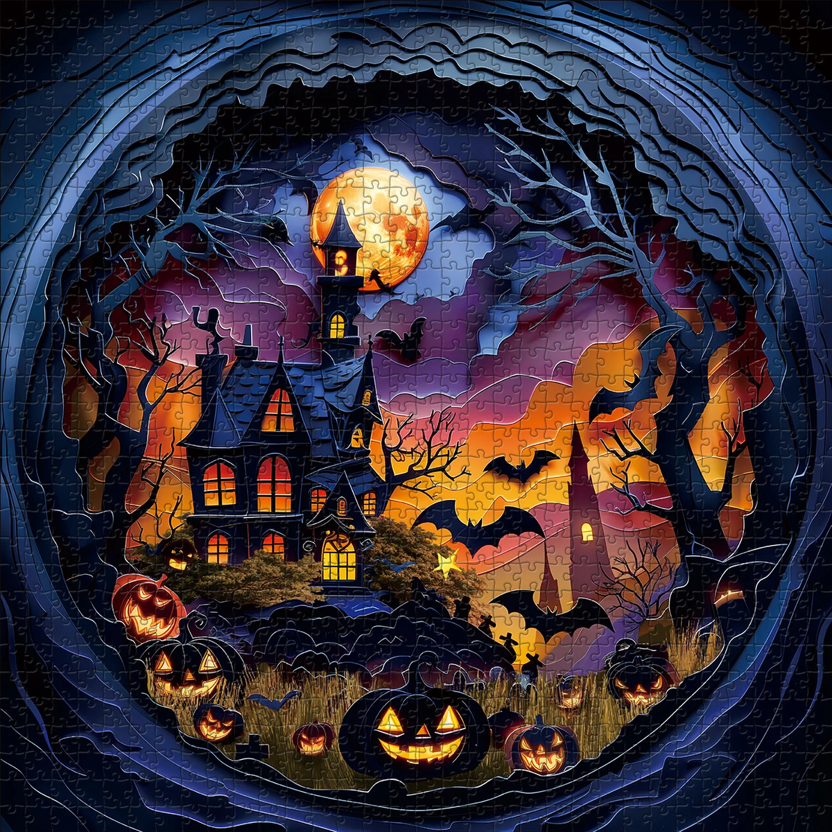 Create, Learn, and Enjoy Halloween Together with a Hands-On Puzzle Craft 🎃👨‍👩‍👧‍👦✨