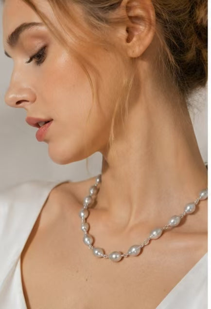 Large Baroque Pearl Strand Necklace