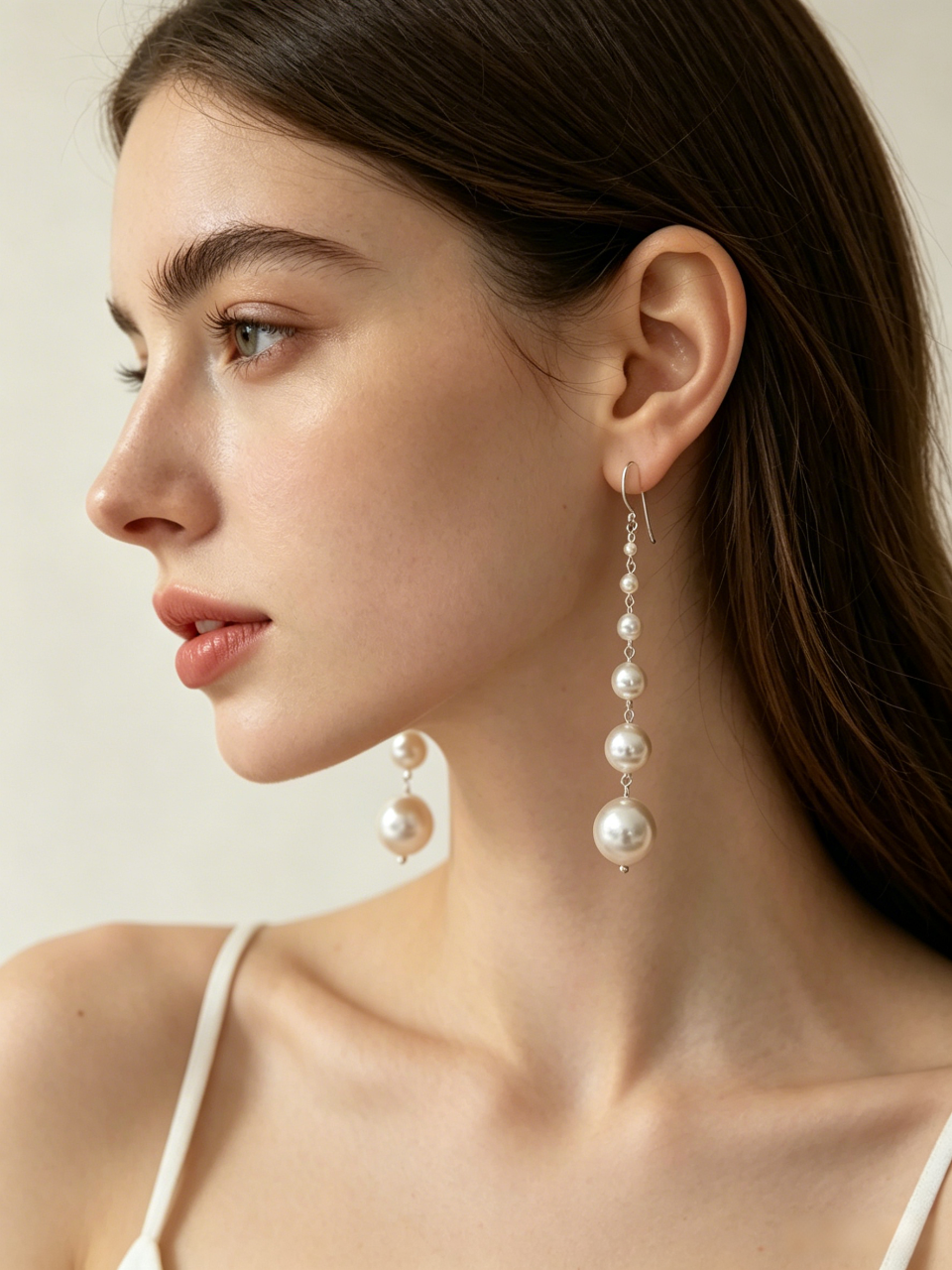 Pearl Drop Statement Earrings