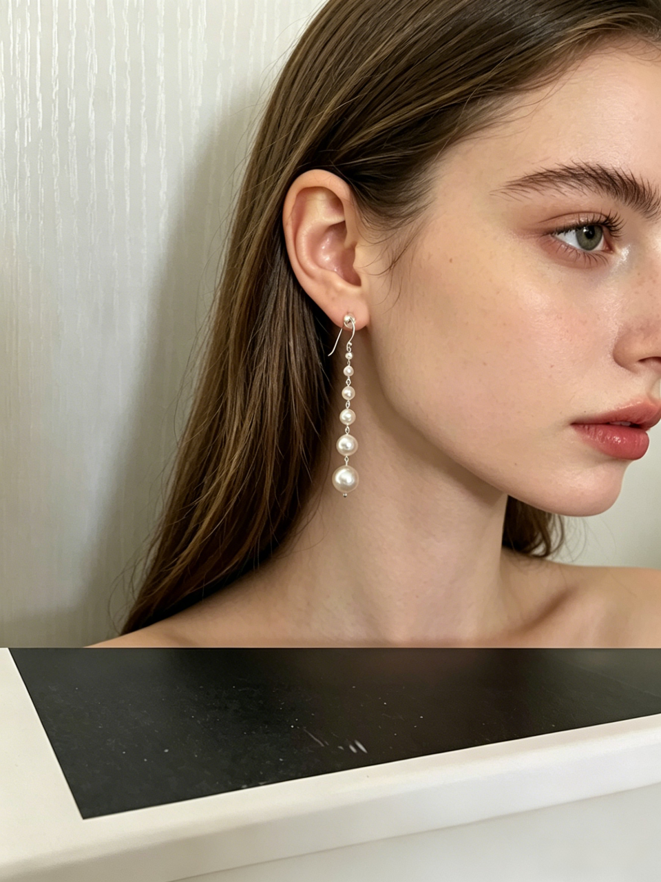 Pearl Drop Statement Earrings