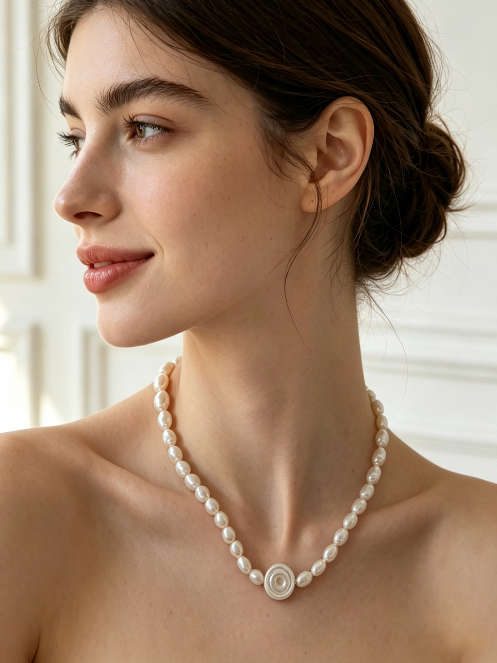 Roman Antiquity Baroque Pearl Choker