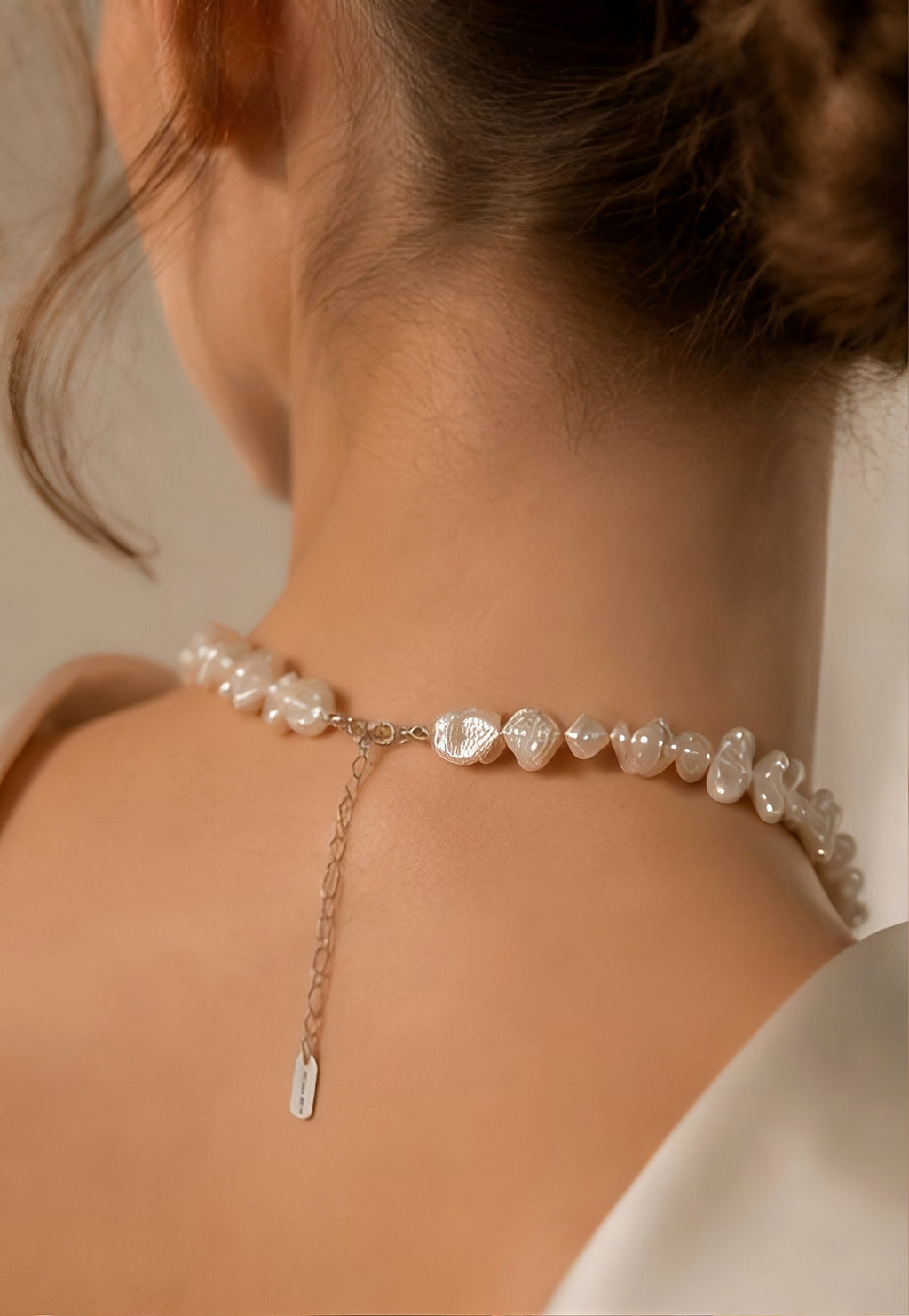 Baroque "Sunflower" Petal Pearl Necklace with Mystic Centerpiece