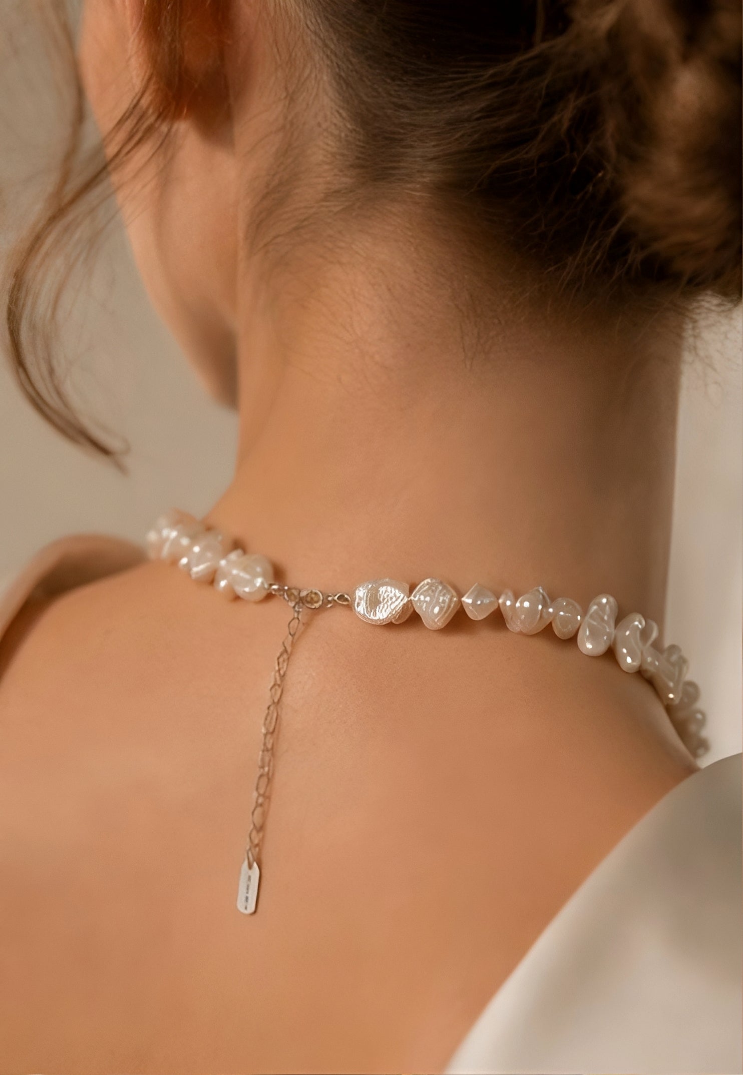 Baroque "Sunflower" Petal Pearl Necklace with Mystic Centerpiece