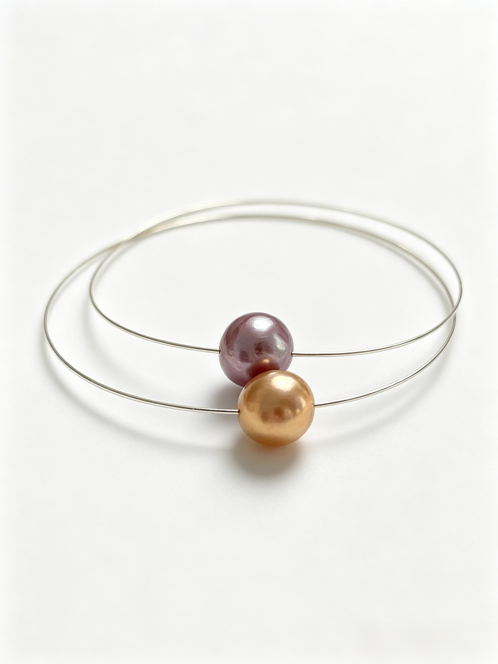 Graduated Baroque Pearl Choker with Golden Magnetic Clasp
