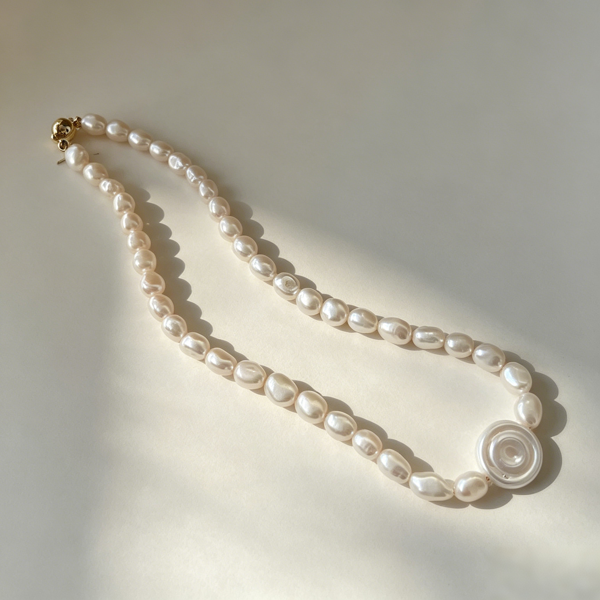 Roman Antiquity Baroque Pearl Choker