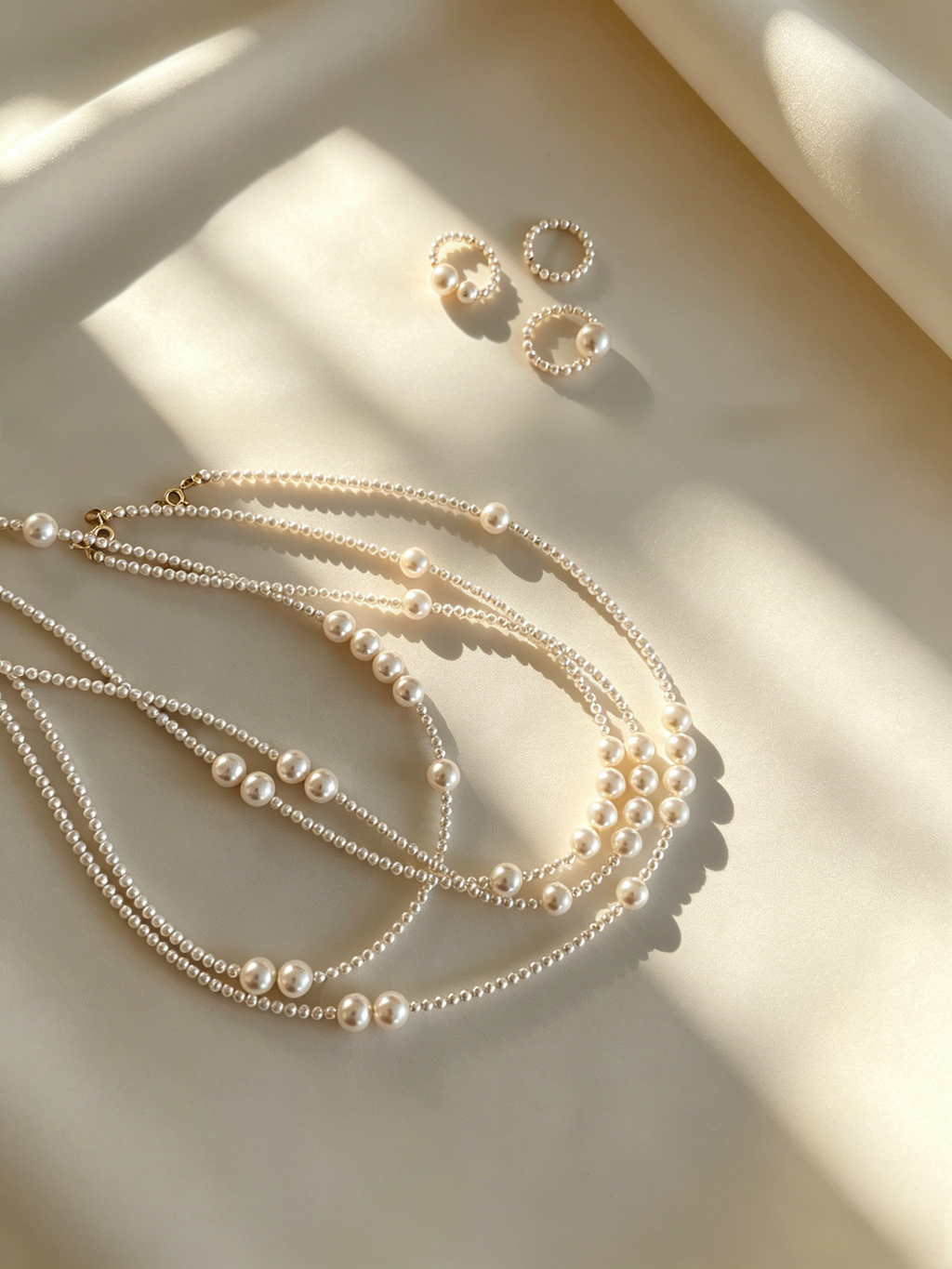 Swarovski Mixed-Size Pearl Statement Necklace